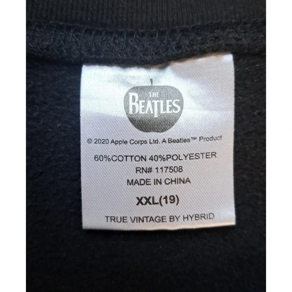 Beatles Sweatshirt‎ Abbey Road XXL Black Classic Rock Pullover Album Cover Pic